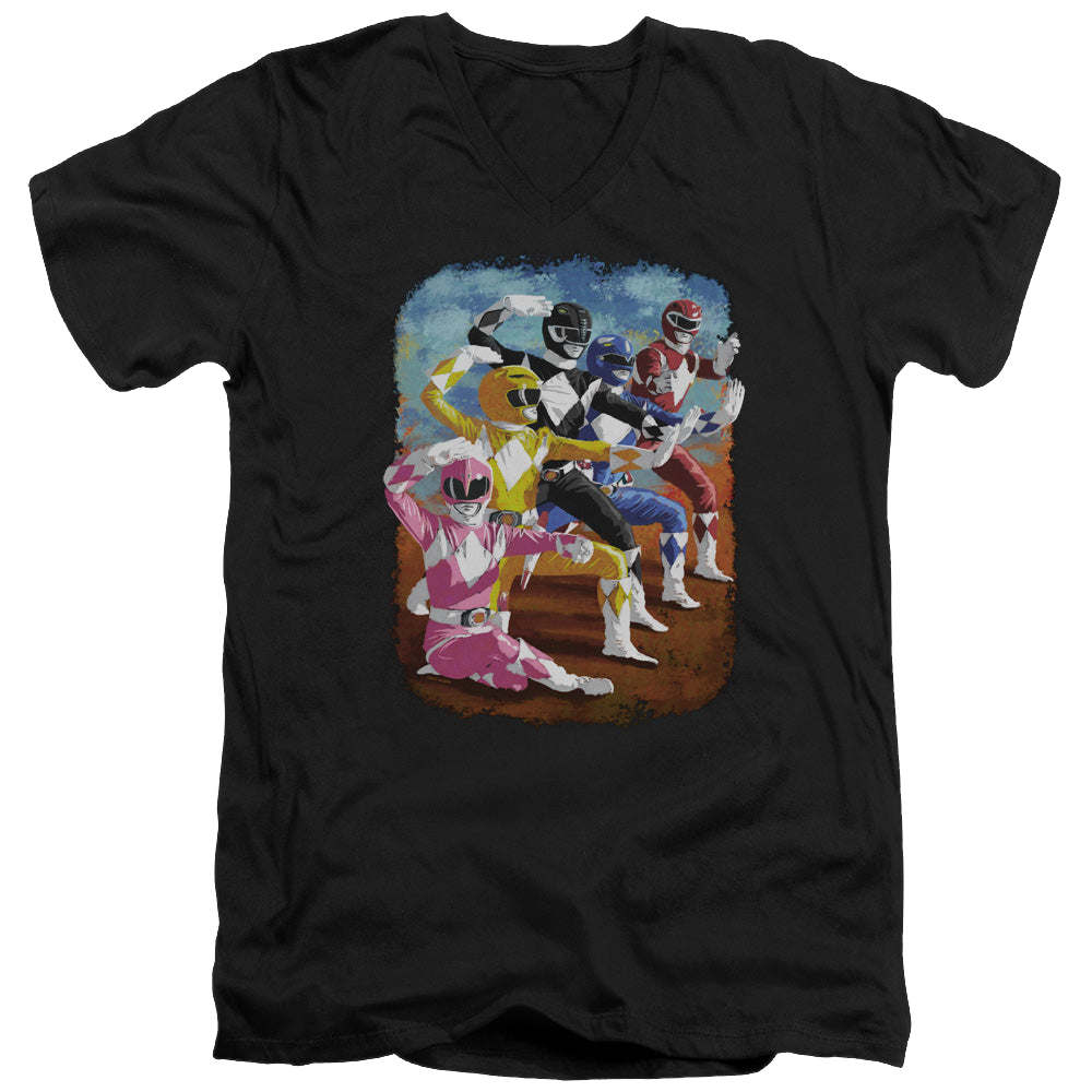 Mighty Morphin Power Rangers Impressionist - Men's V-Neck product image 1