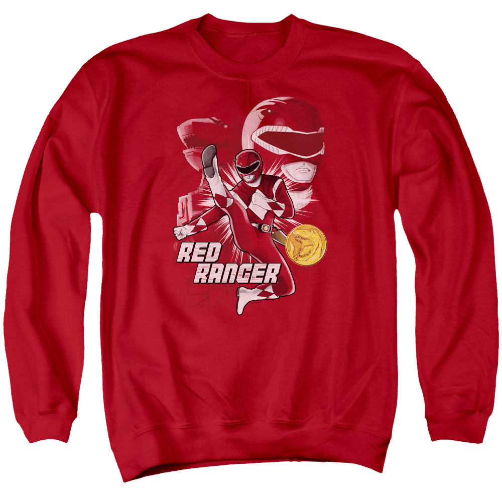 Mighty Morphin Power Rangers Red Ranger - Men's Crewneck product image 1