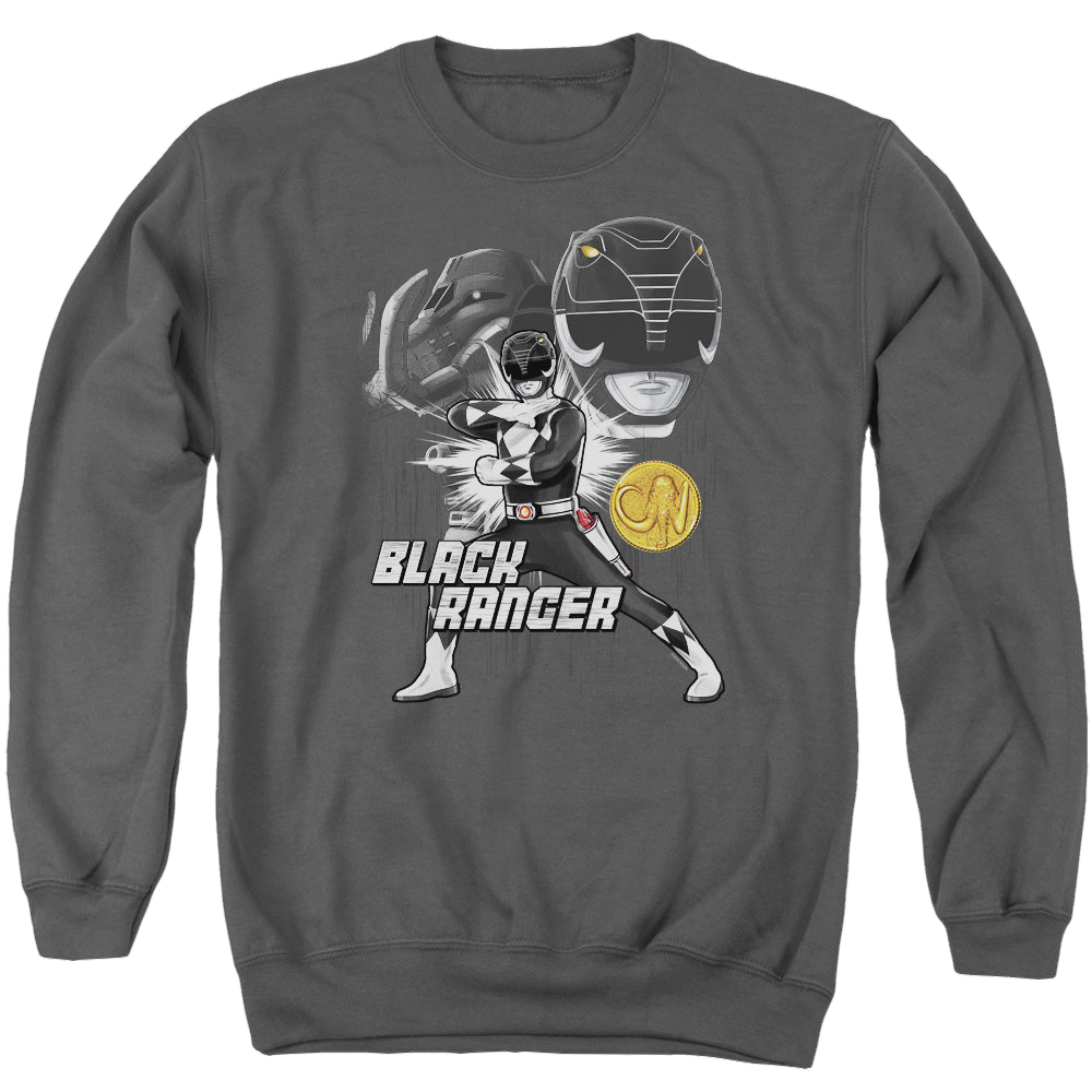 Mighty Morphin Power Rangers Black Ranger - Men's Crewneck product image 1