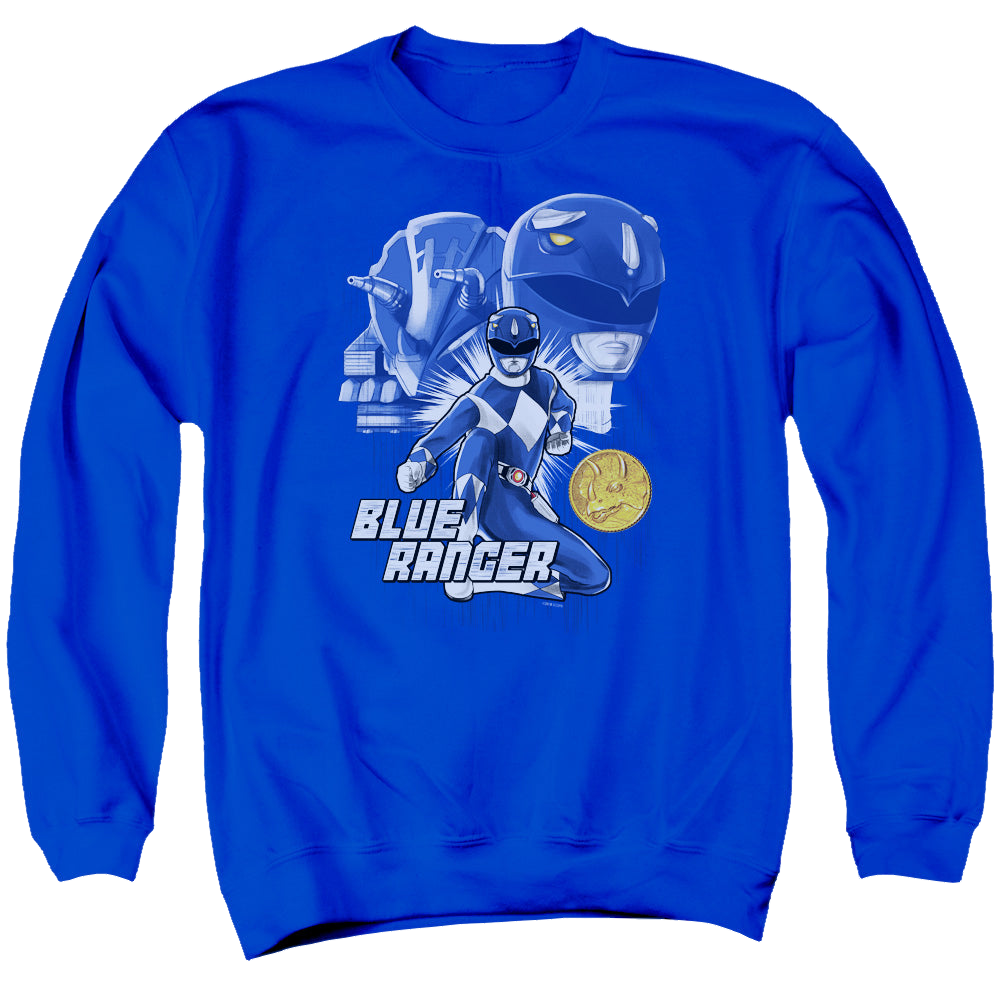 Mighty Morphin Power Rangers Blue Ranger - Men's Crewneck product image 1
