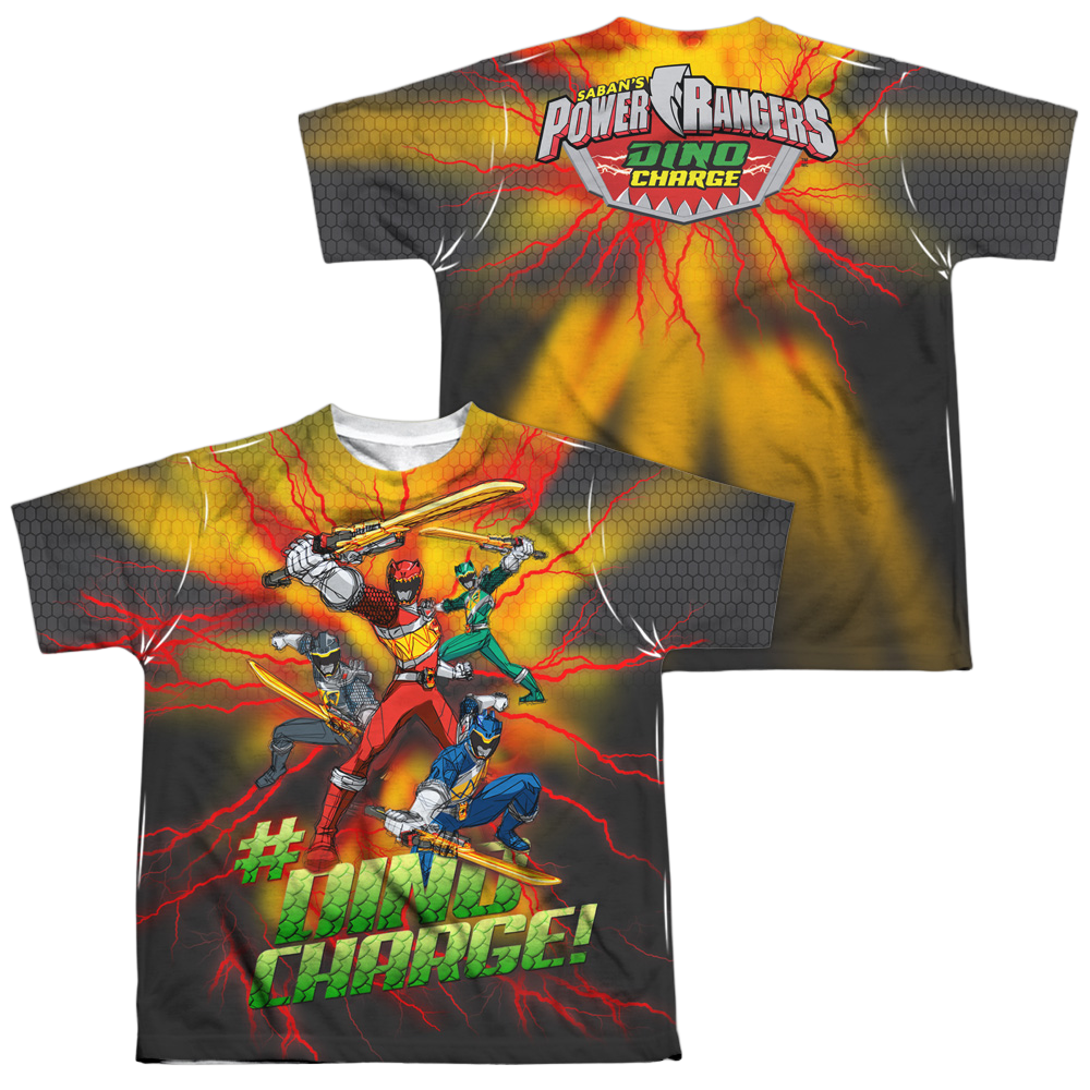 Power Rangers Dino Charge Hashtag (F/B) - Youth All-Over product image 1