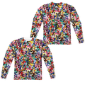 Mighty Morphin Power Rangers Crowd Of Rangers (Front/Back Print) - Men's All-Over Print Long Sleeve