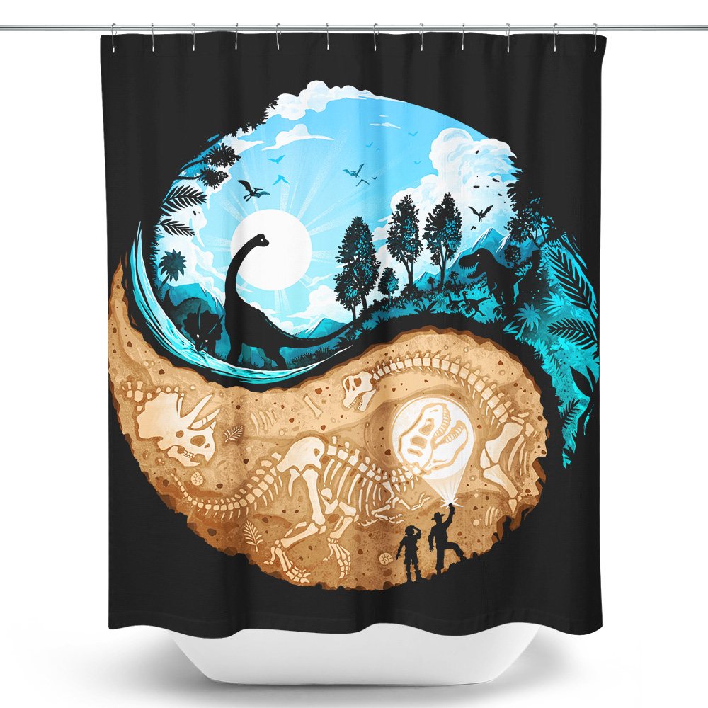 Paleontology Balance - Shower Curtain
