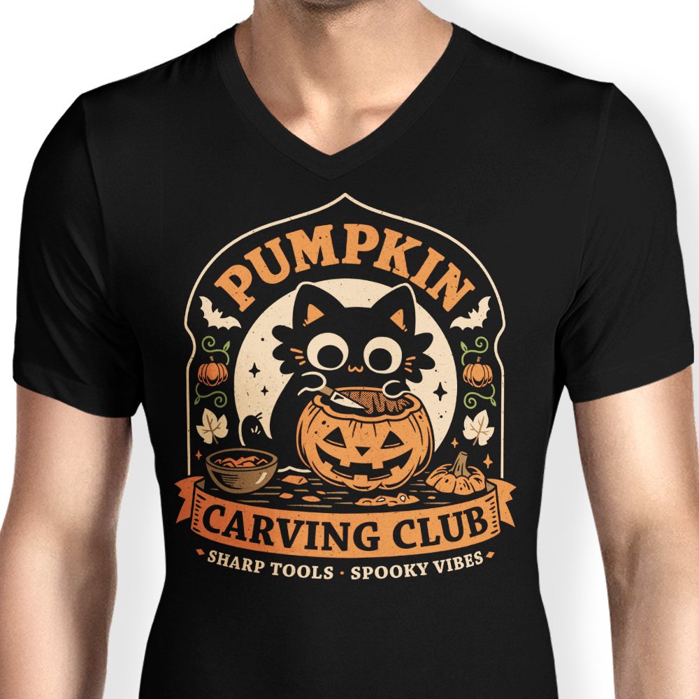 Pumpkin Carving Club - Men's V-Neck product image 4