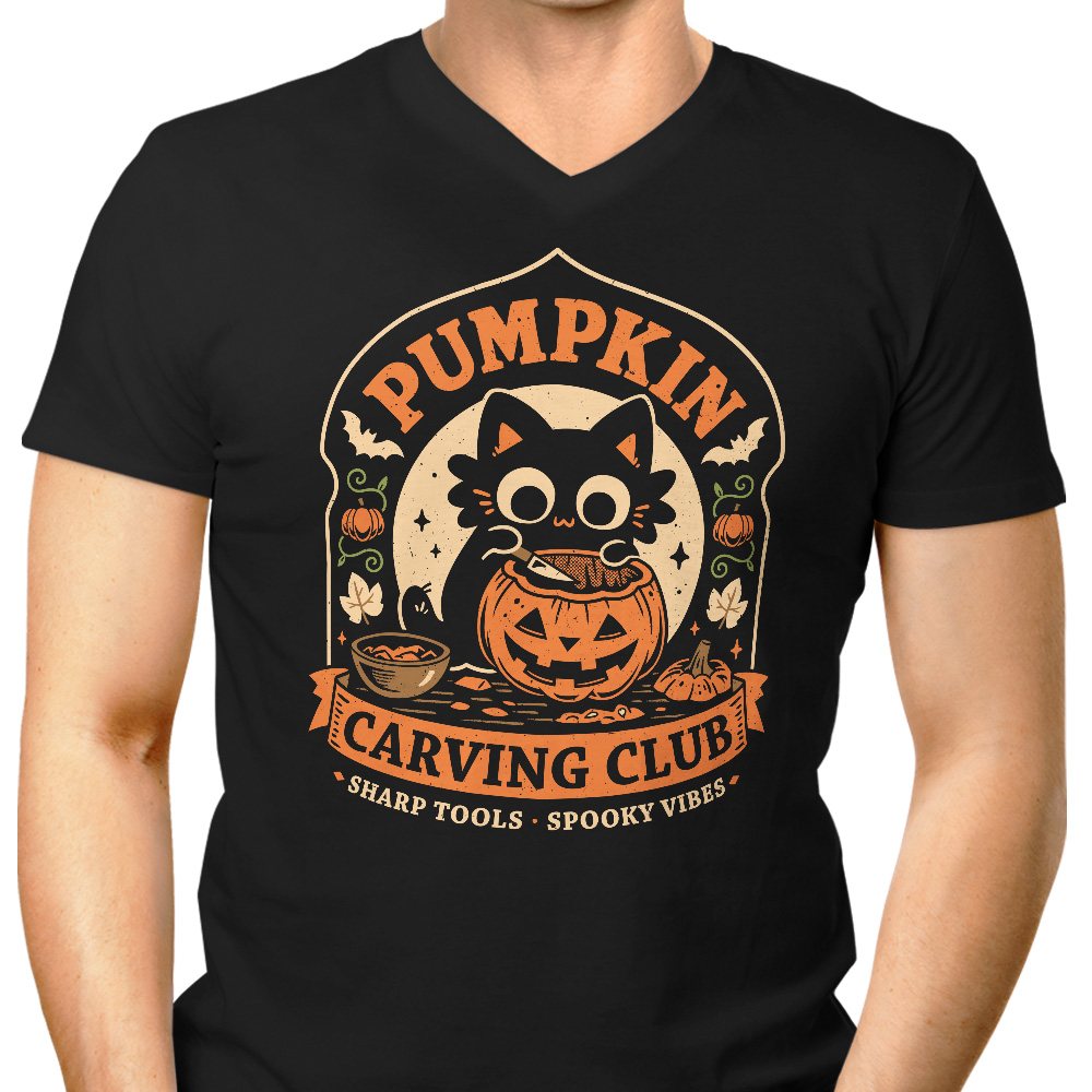 Pumpkin Carving Club - Men's V-Neck product image 1