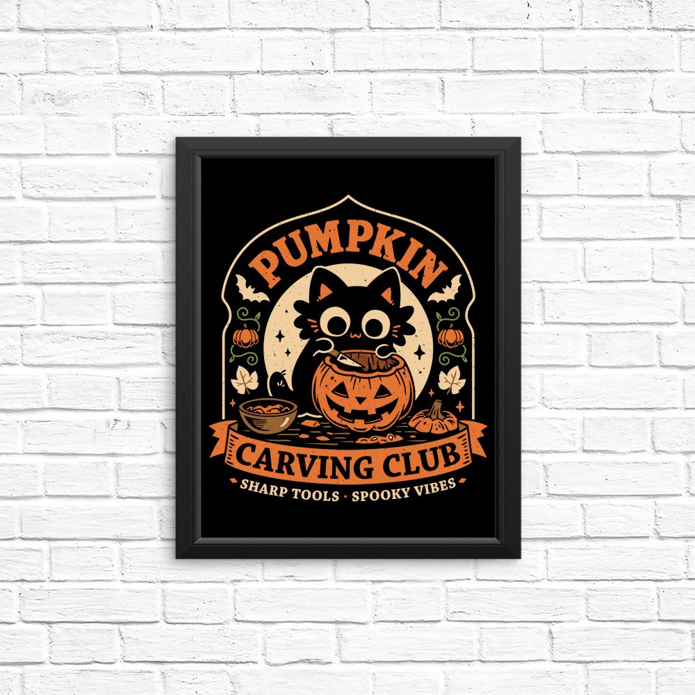 Pumpkin Carving Club - Posters & Prints