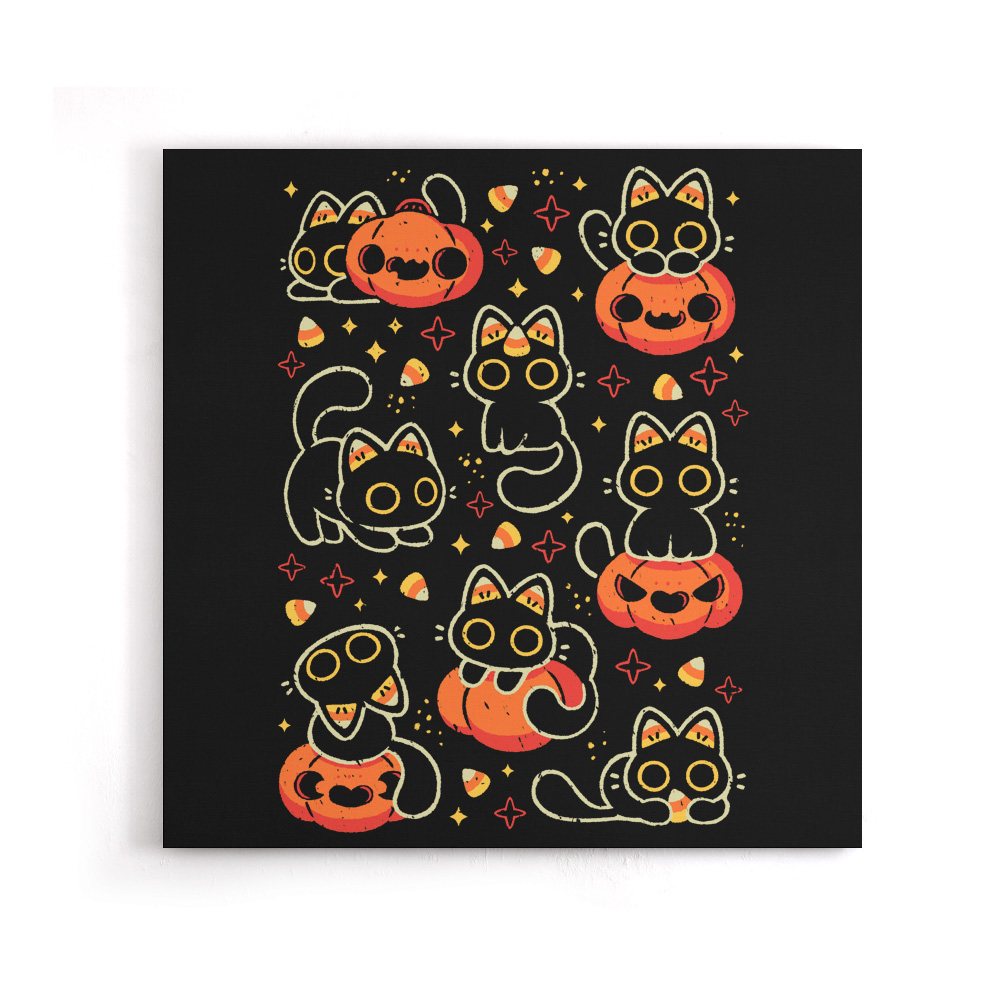 Spooky Season Cats - Canvas Print