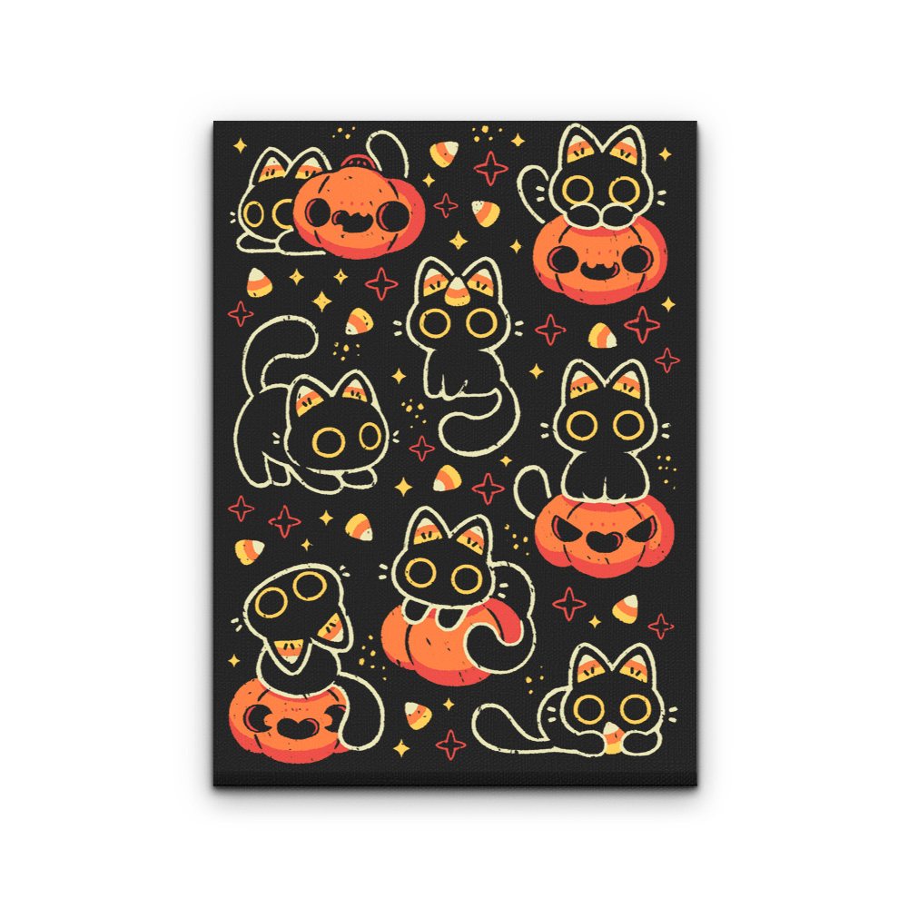 Spooky Season Cats - Canvas Print