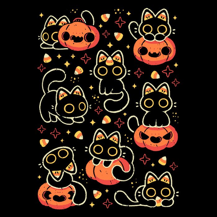 Spooky Season Cats - Canvas Print