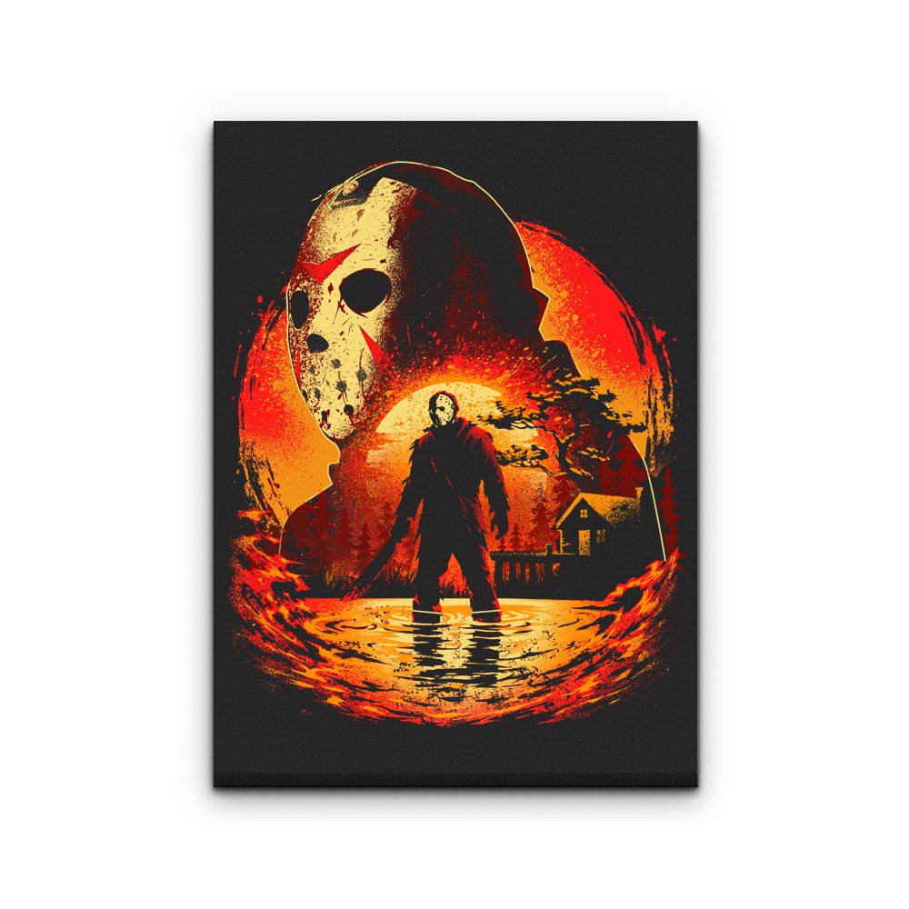 Terror at Crystal Lake - Canvas Print
