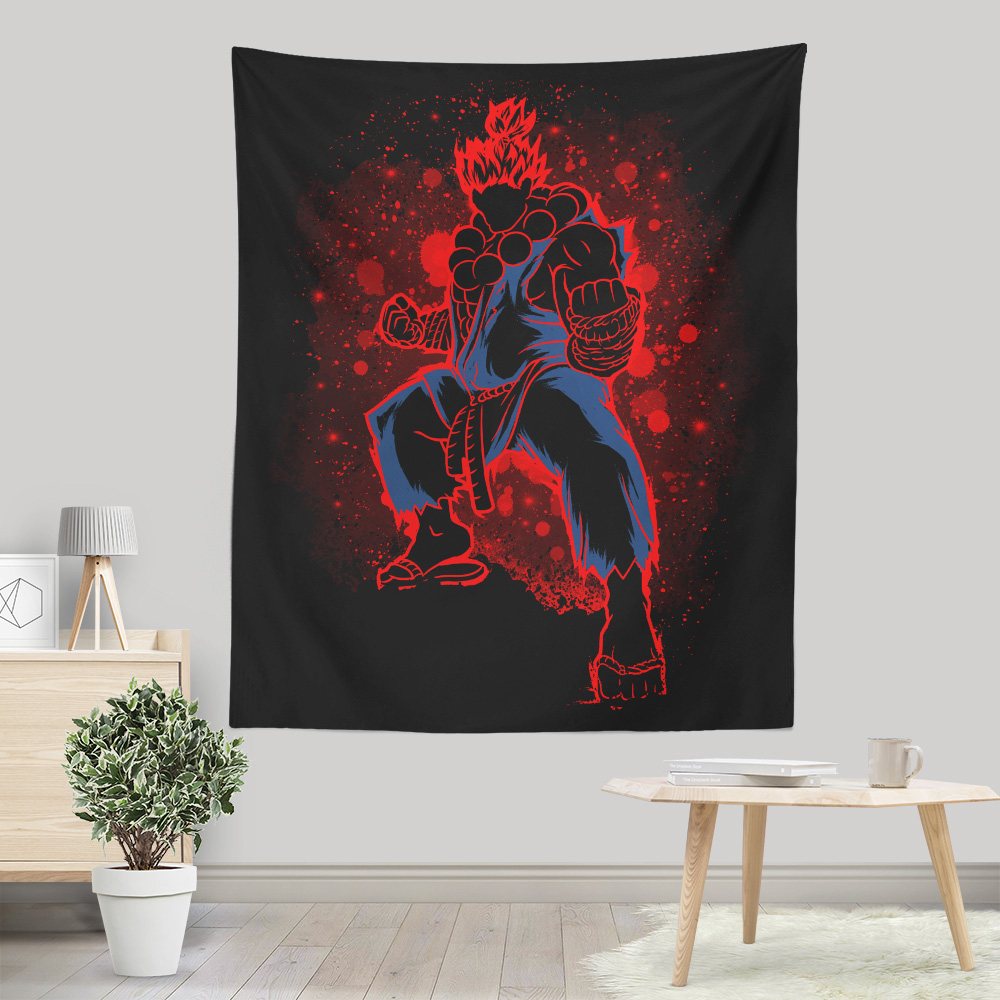 The Raging Demon - Wall Tapestry