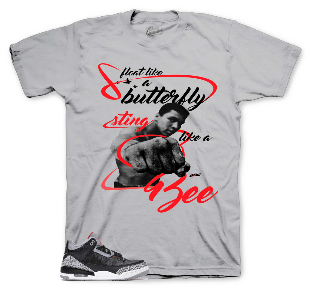 Retro 3 Black Cement Sting Shirt