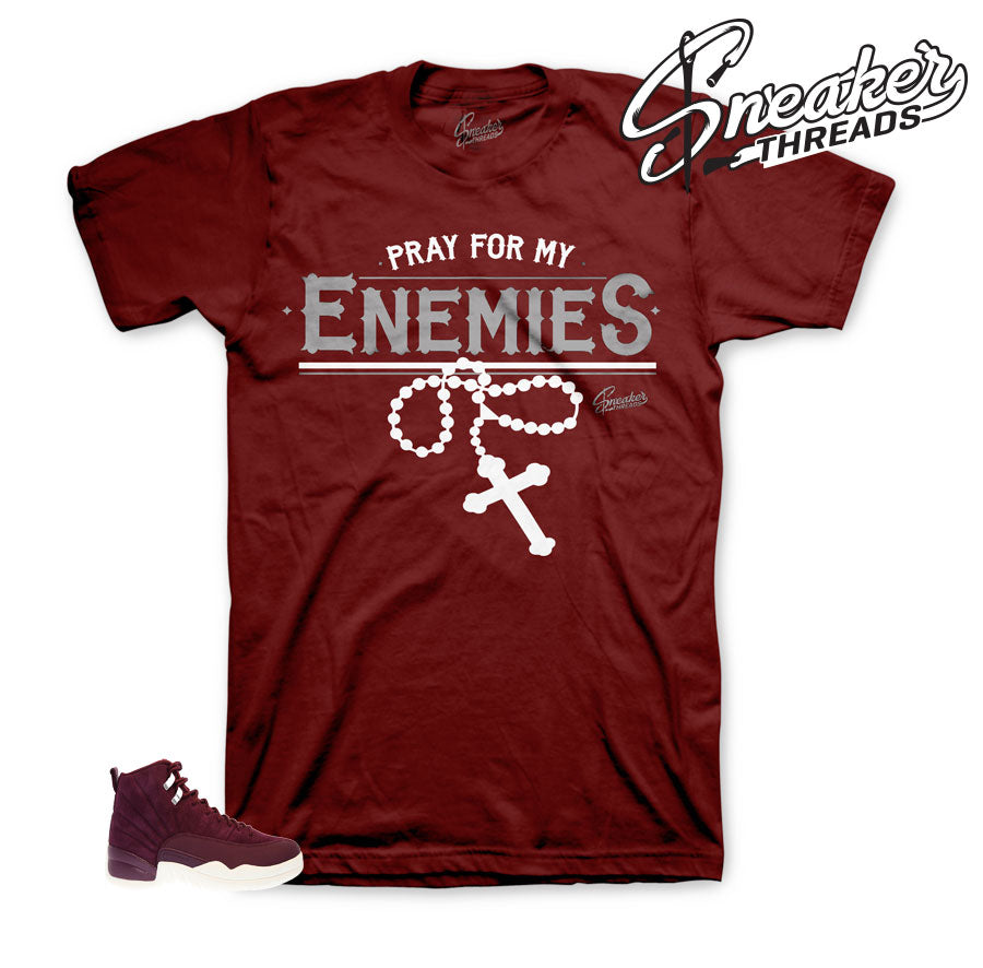 Retro 12 Bordeaux Enemies Shirt