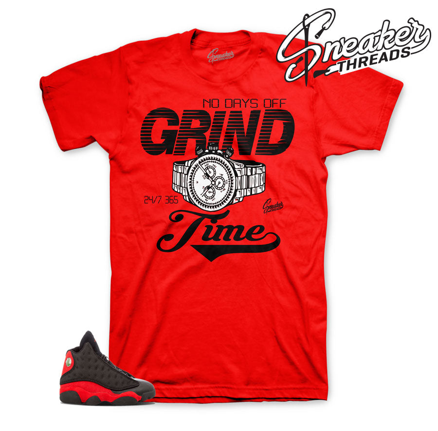 Retro 13 Bred Grind Time Shirt