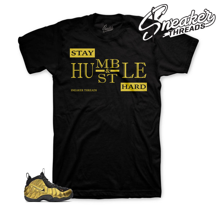 Foamposite Metallic Gold Humble Shirt