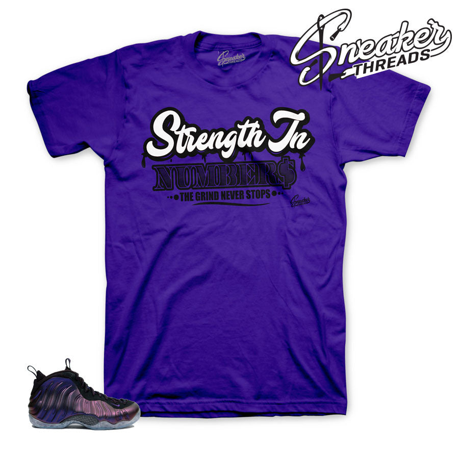 Foamposite Eggplant Strength In Numbers Shirt