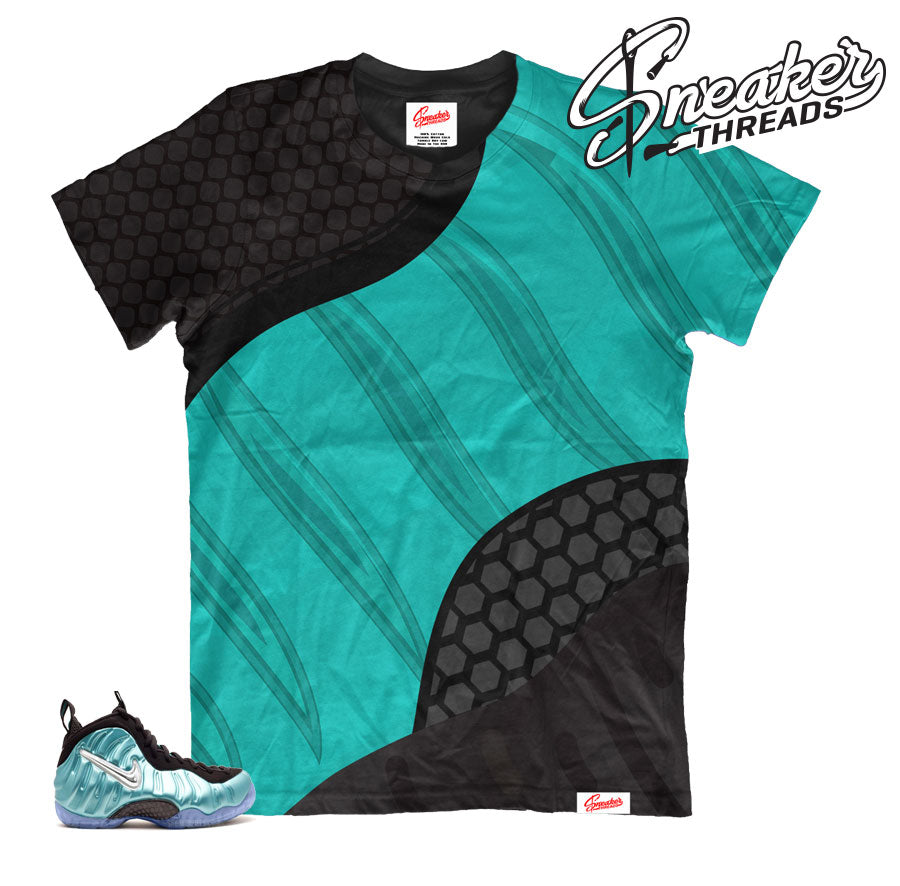 Foamposite Island Green All Over Shirt