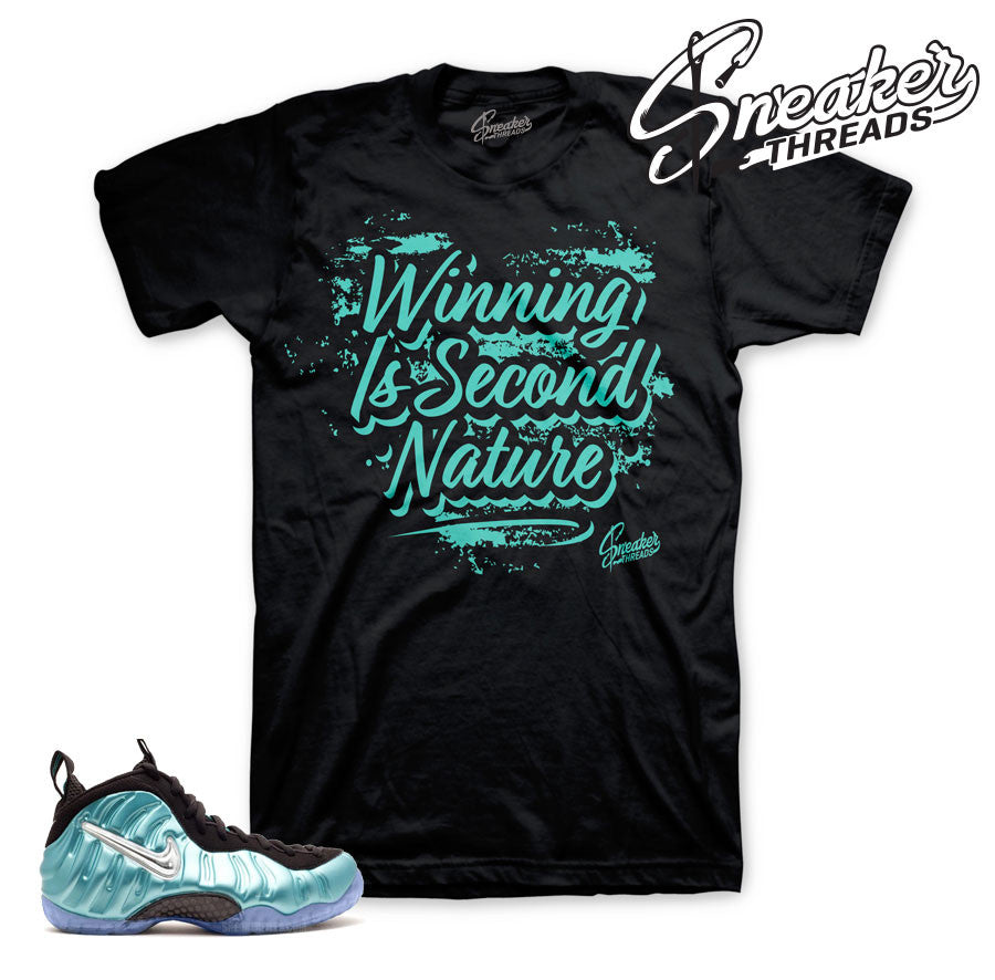 Foamposite Island Green Second Nature Shirt