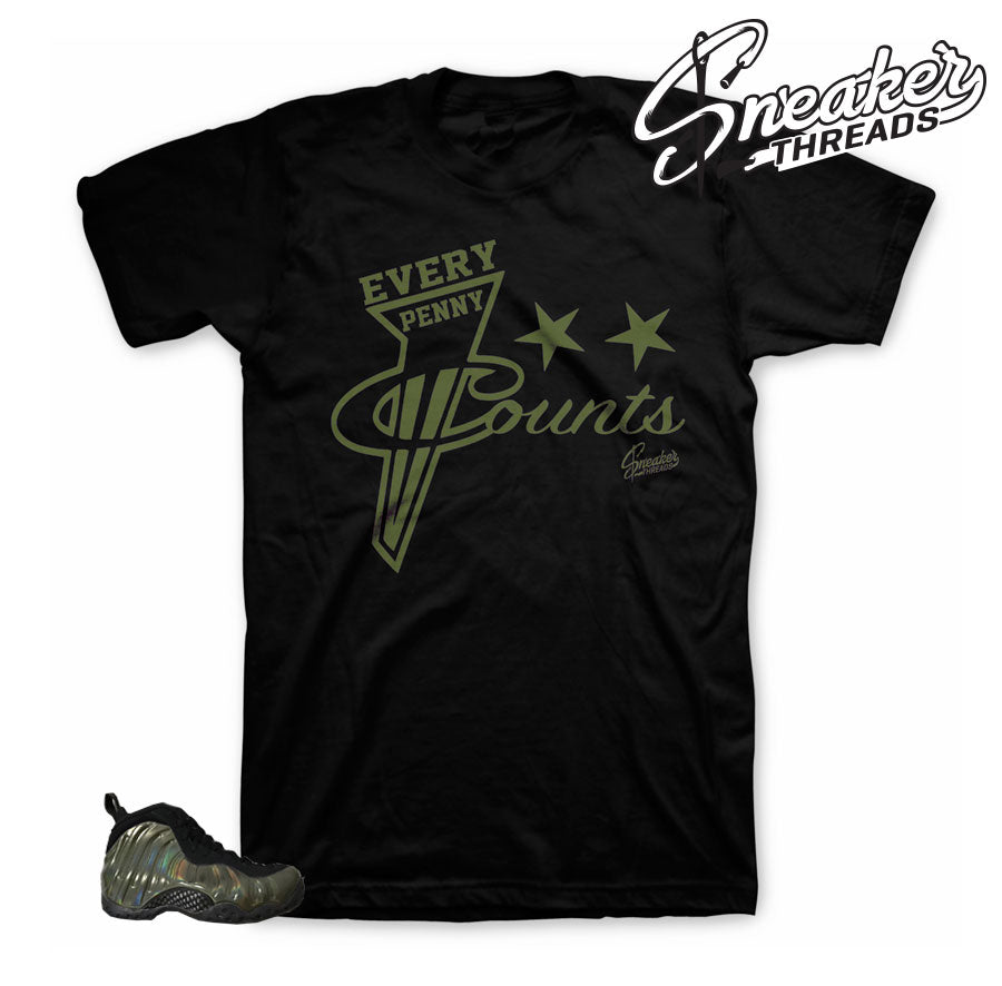 Foamposite Legion Green Every penny Shirt