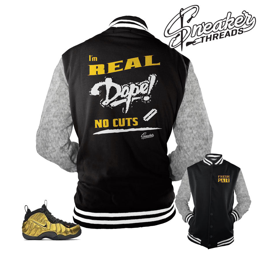 Foamposite Metallic Gold No Cuts Jacket
