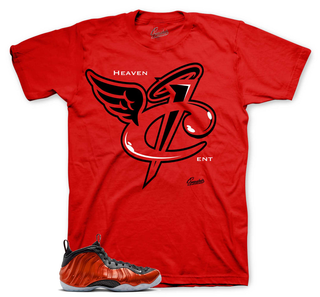 Foamposite Metallic Red Heaven Cent Shirt