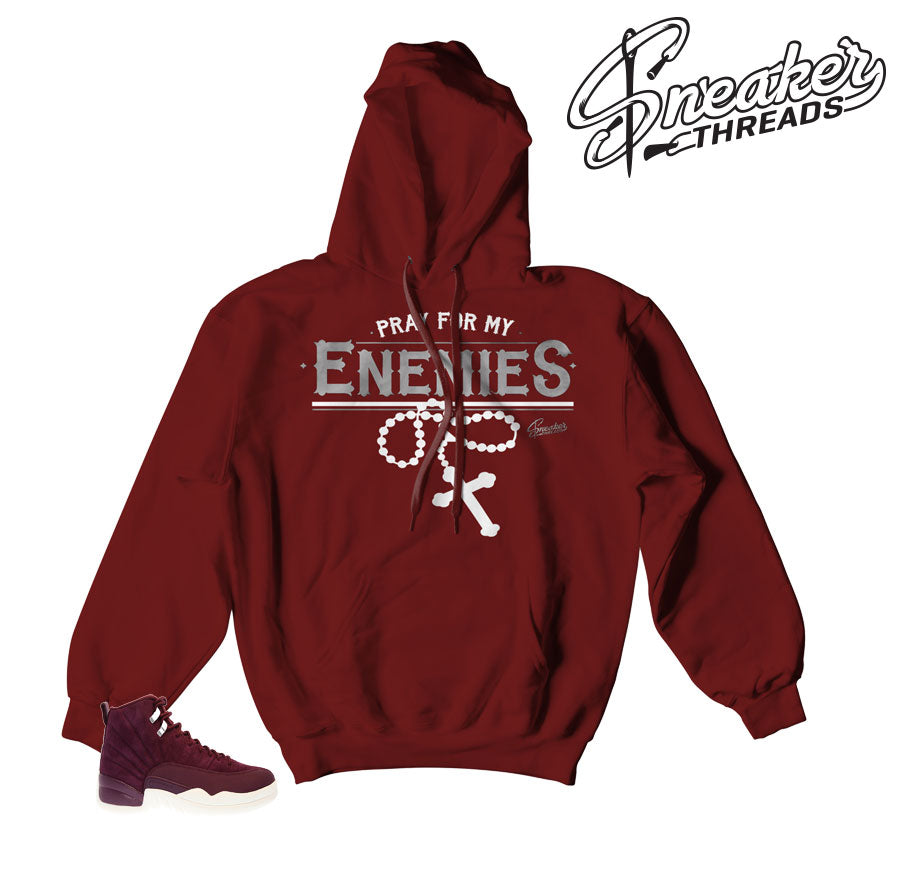 Retro 12 Bordeaux Enemies Hoody