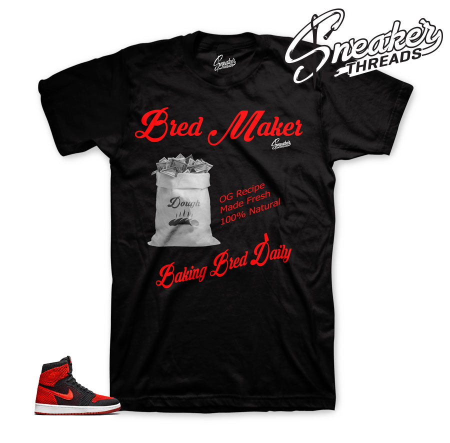 Retro 1 Flyknit Bred Maker Shirt