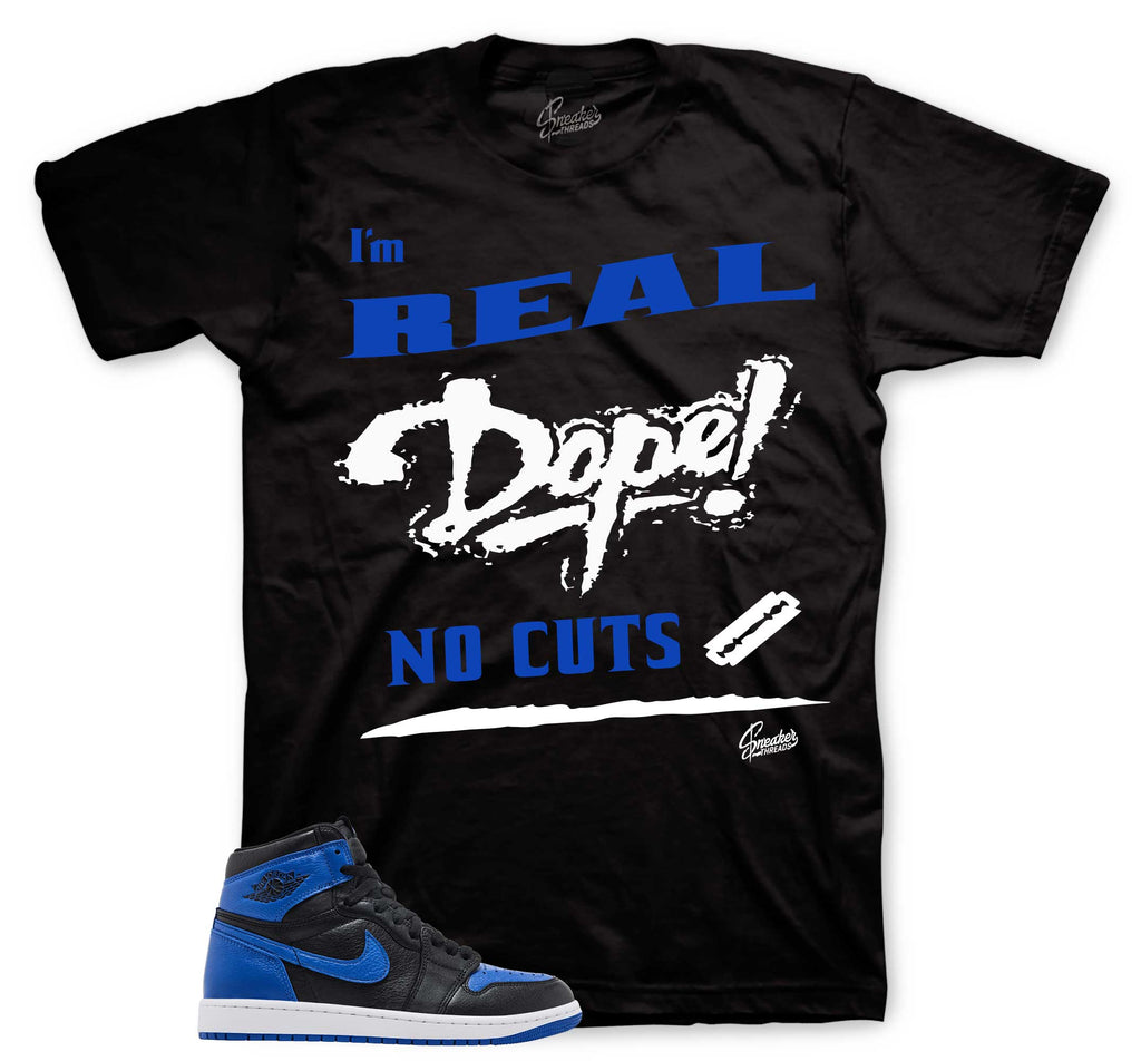 Retro 1 Royal No Cuts Shirt