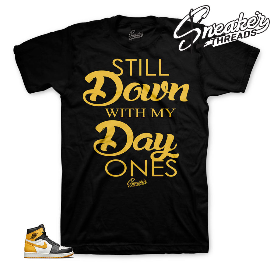Retro 1 Yellow Ocre Day Ones Shirt