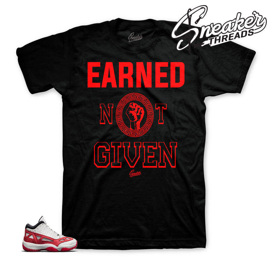 Retro 11 Fire Red Earned Shirt