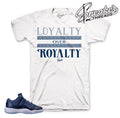 Retro 11 Blue Moon Loyalty Over Royalty Shirt