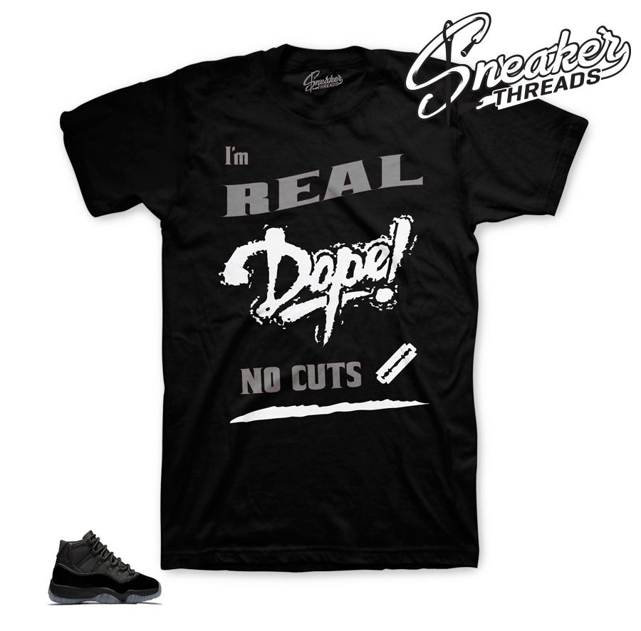 Retro 11 Cap & Gown No Cuts Shirt