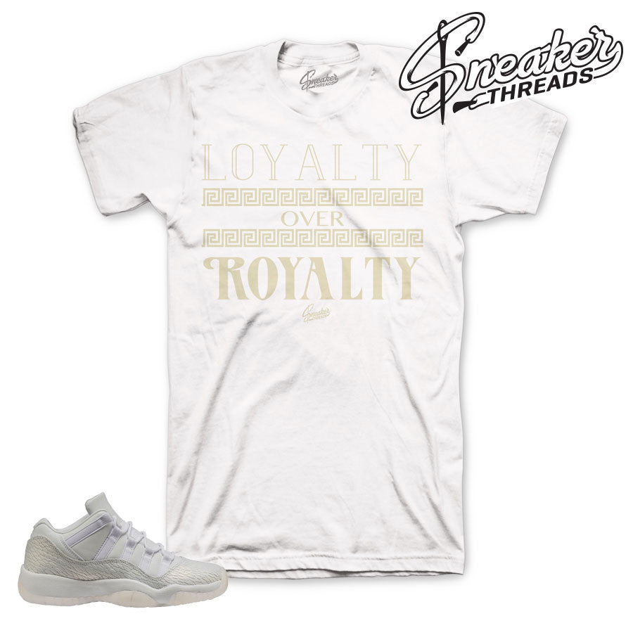 Retro 11 Frost White Loyalty Over Royalty Shirt