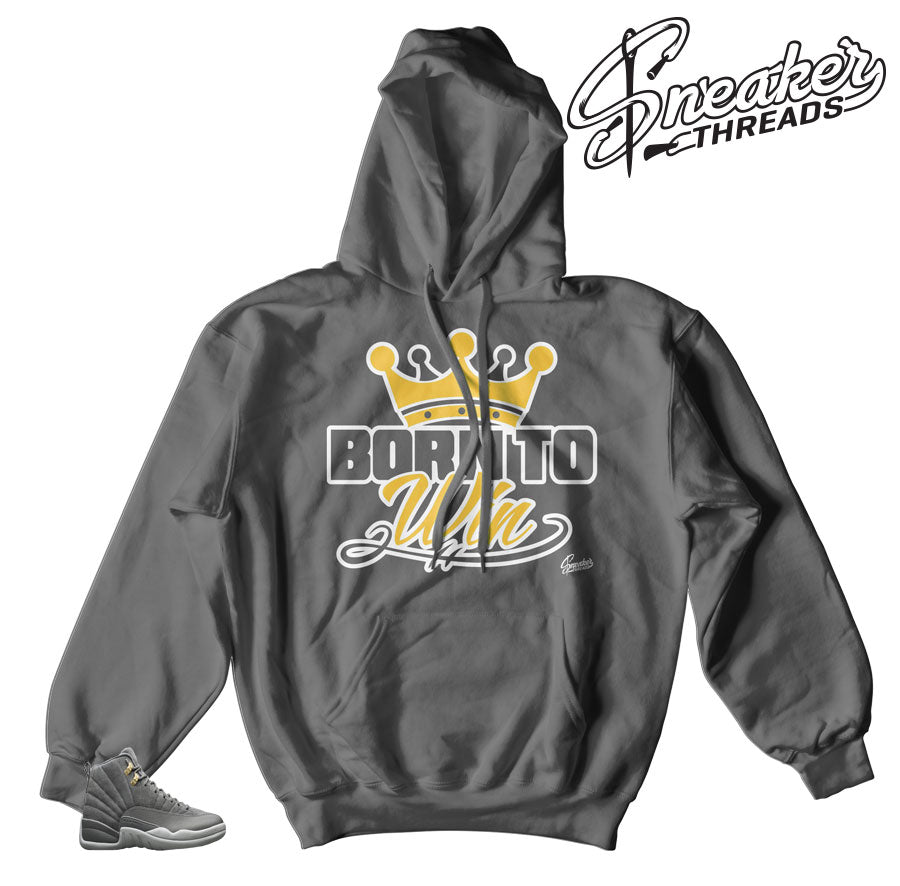 Retro 12 Dark Grey Born To Win Hoody