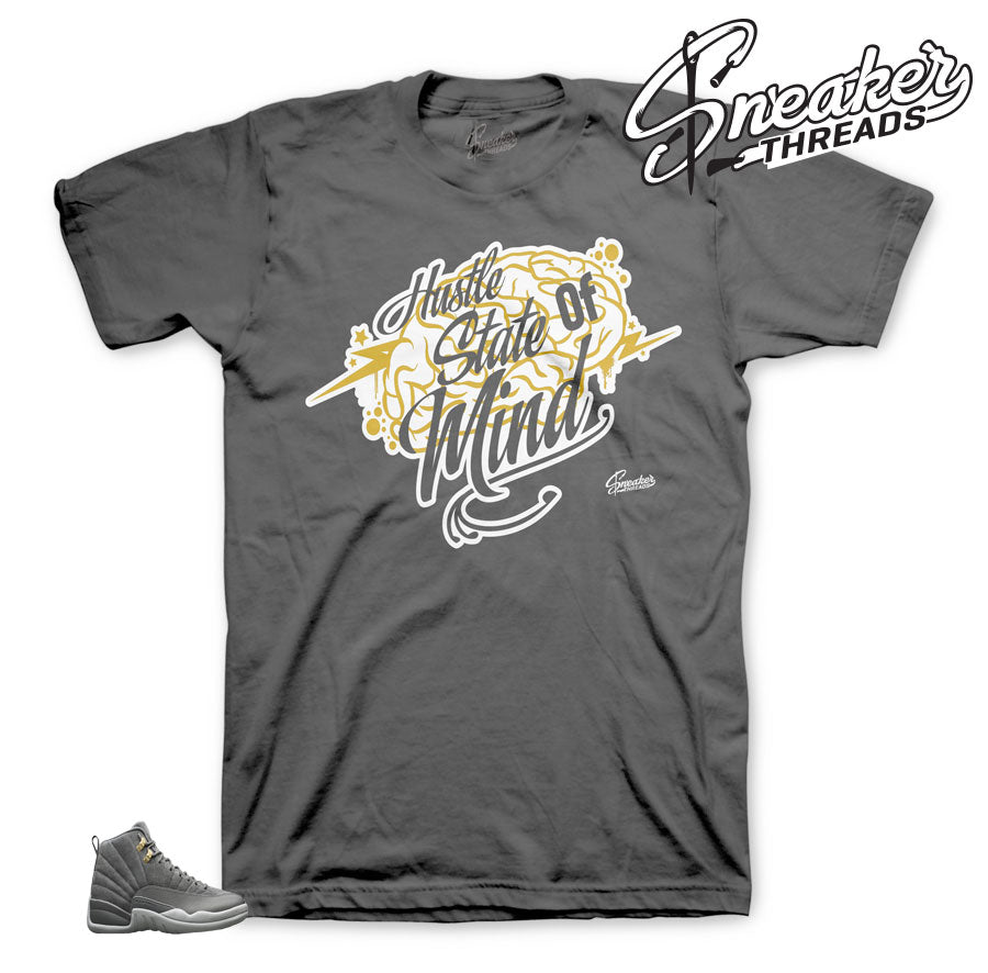 Retro 12 Dark Grey State Of Mind Shirt