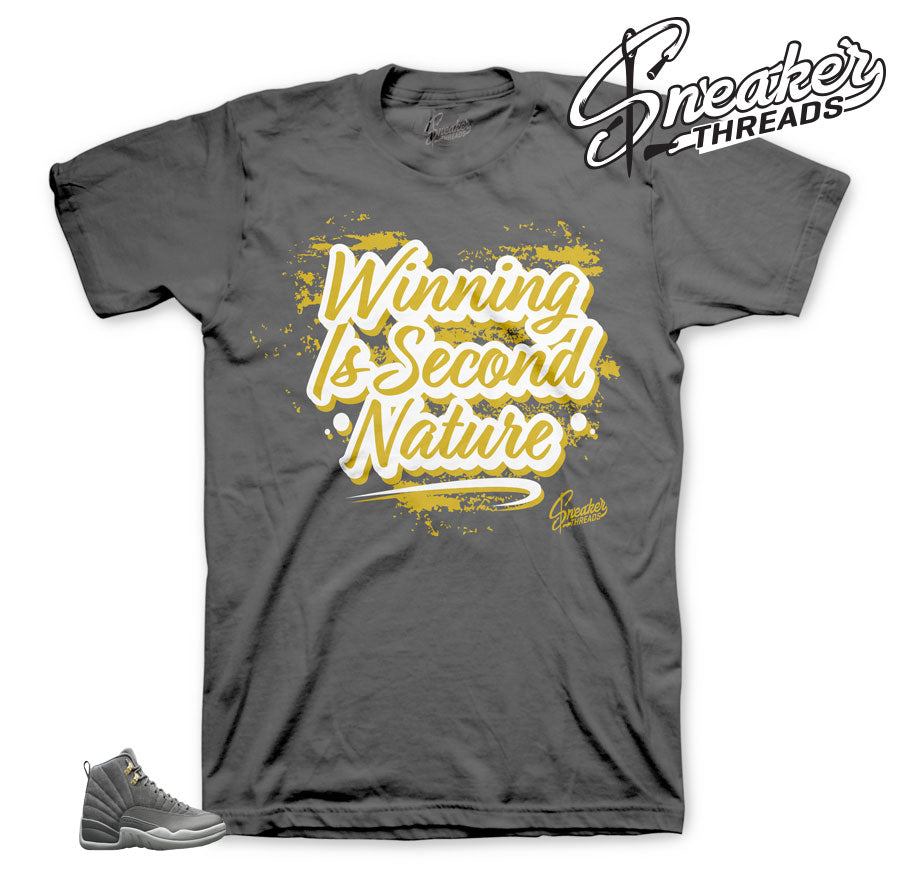 Retro 12 Dark Grey Second Nature Shirt