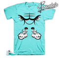 Retro 12 Light Aqua Raging Face Shirt