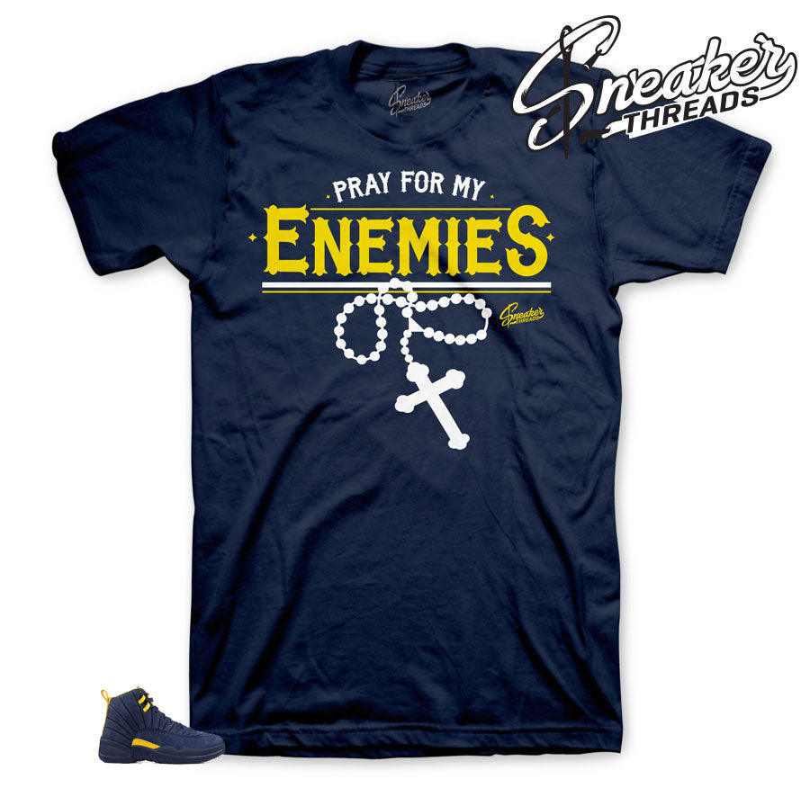 Retro 12 Michigan Enemies Shirt