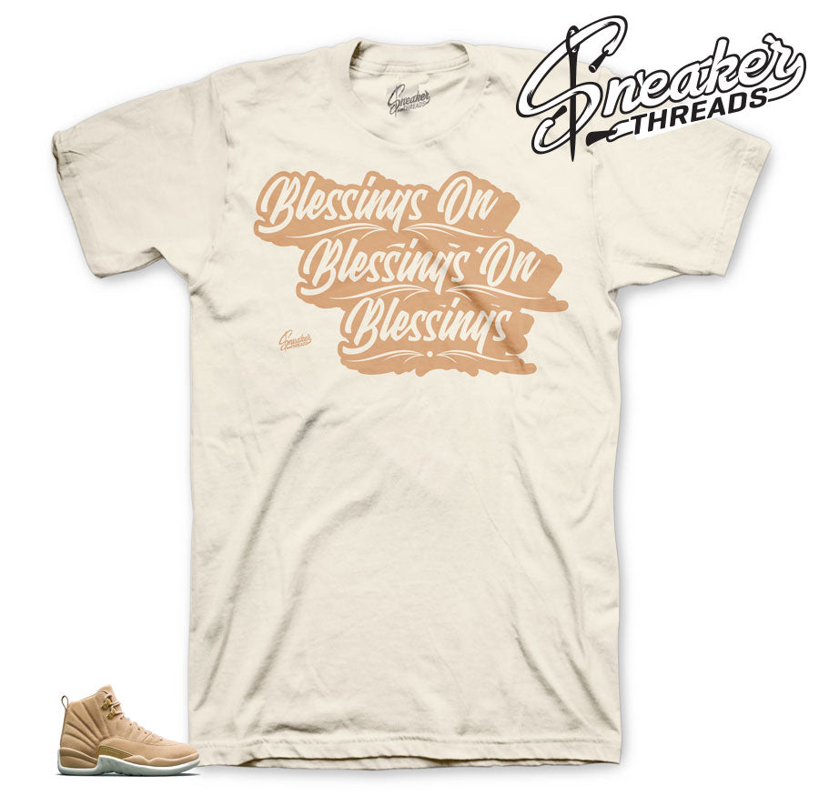 Retro 12 Vachetta Tan Blessings Shirt