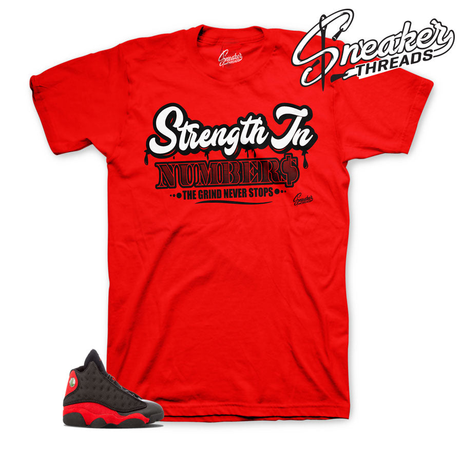 Retro 13 Bred Strength In Numbers Shirt