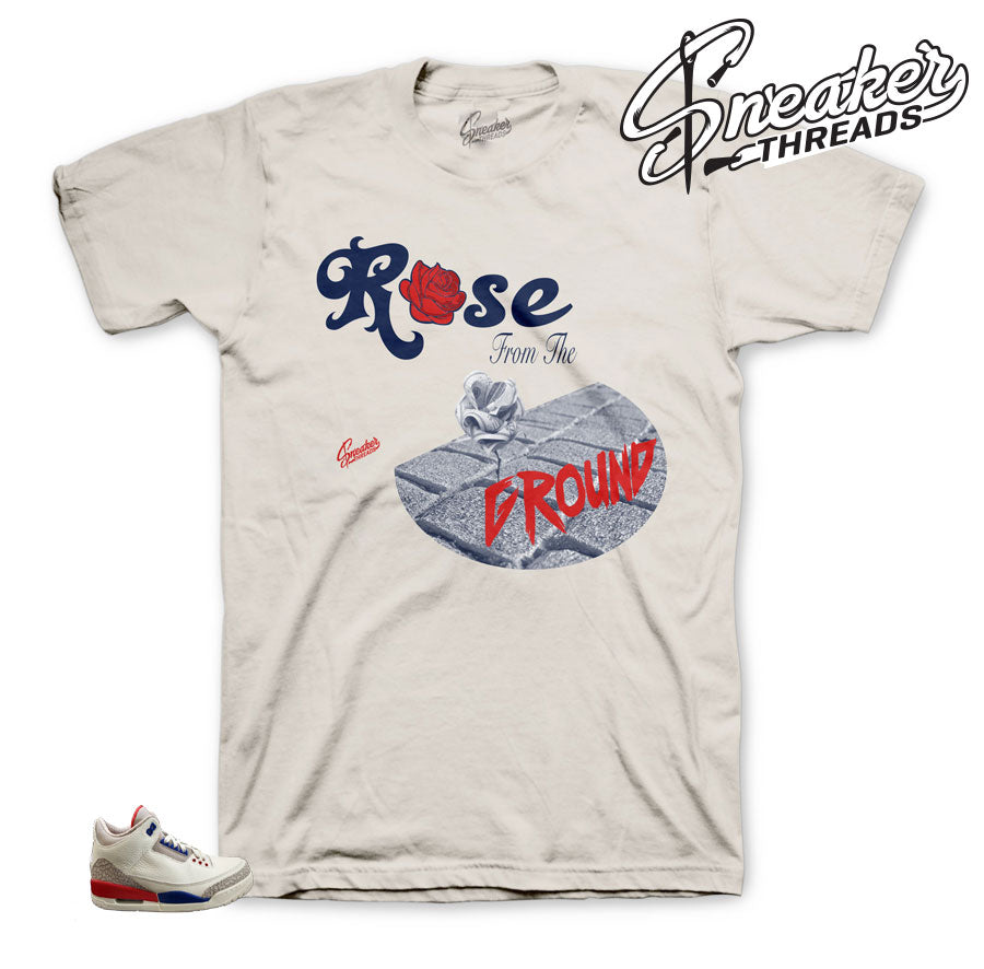 Retro 3 Charity Game Ground Rose Shirt