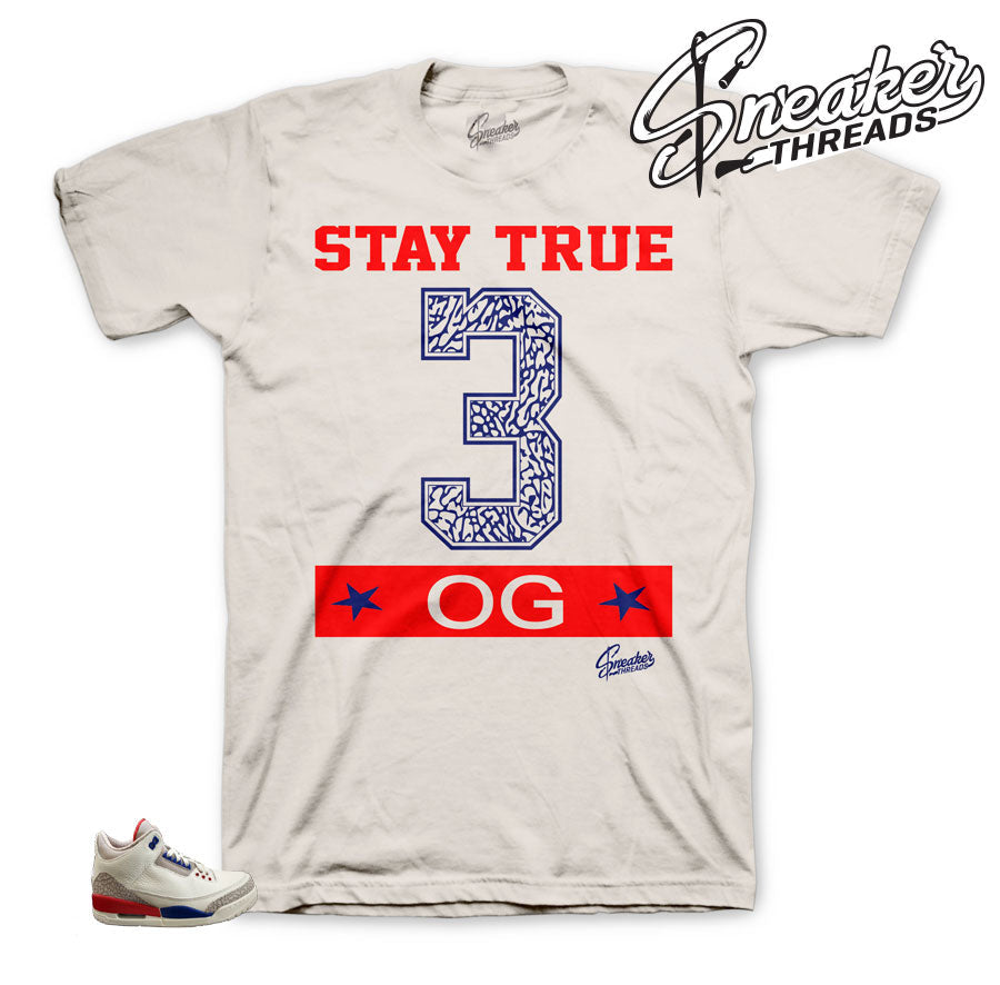 Retro 3 Charity Game Stay True Shirt