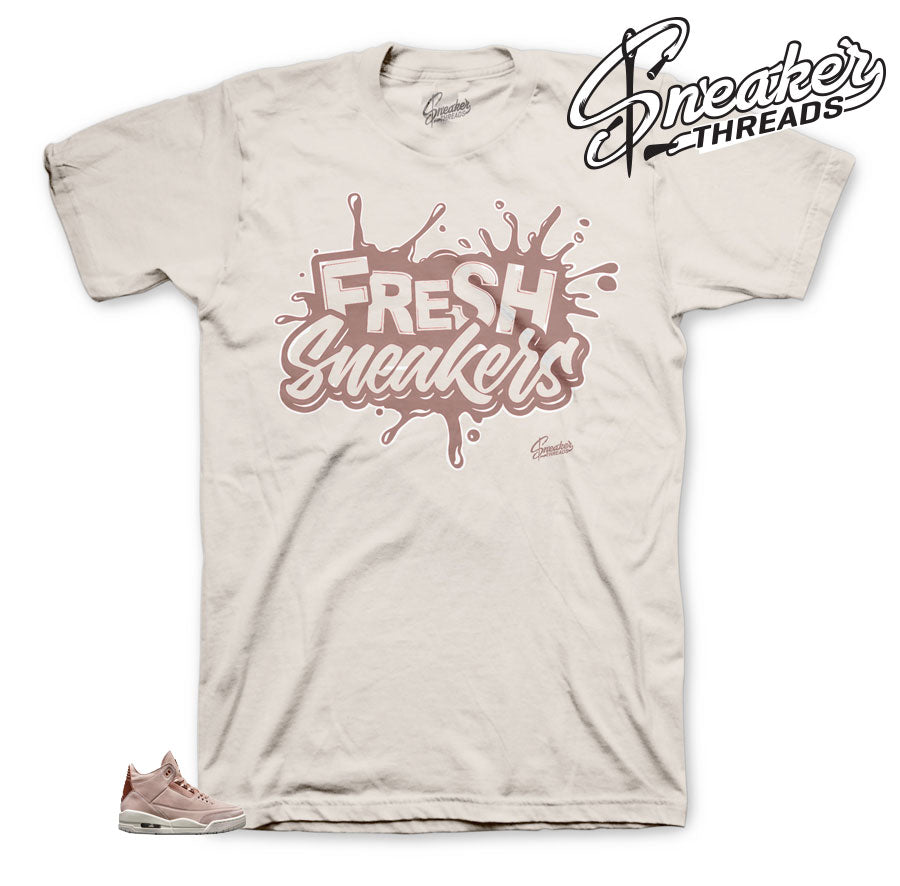 Retro 3 Particle Beige Fresh Sneakers Shirt