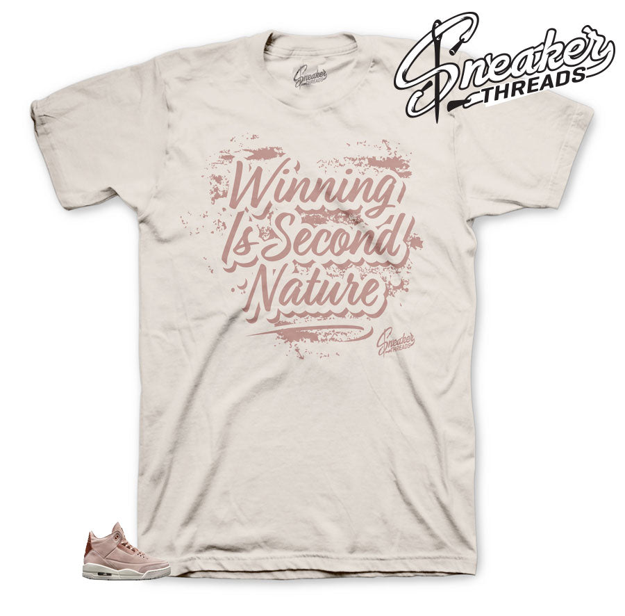 Retro 3 Particle Beige Second Nature Shirt
