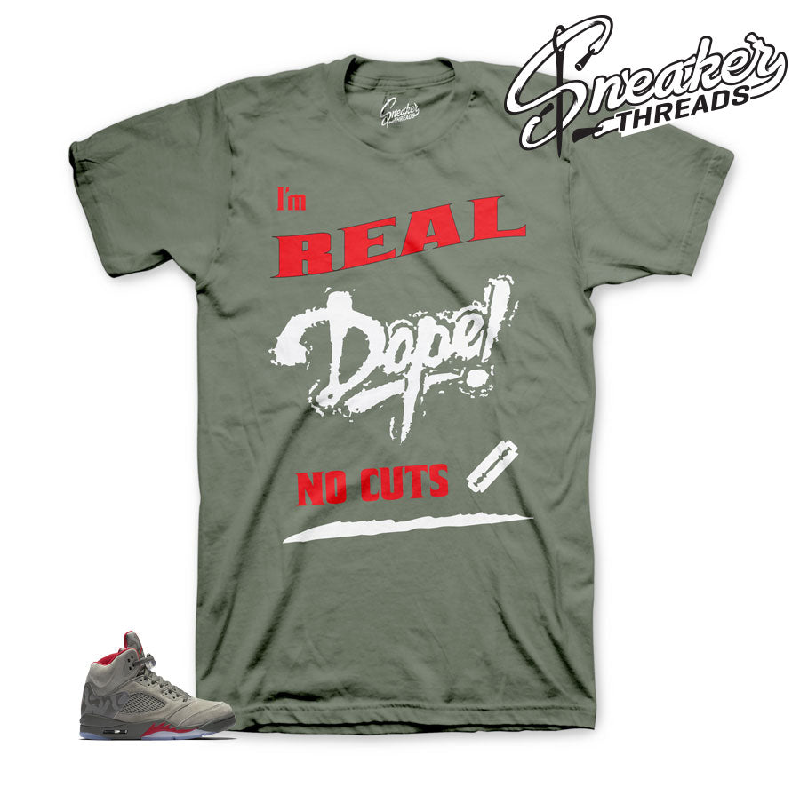 Retro 5 Camo No Cuts Shirt
