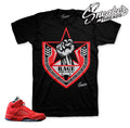 Retro 5 Red Suede Rage Shirt