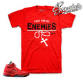 Retro 5 Red Suede Enemies Shirt