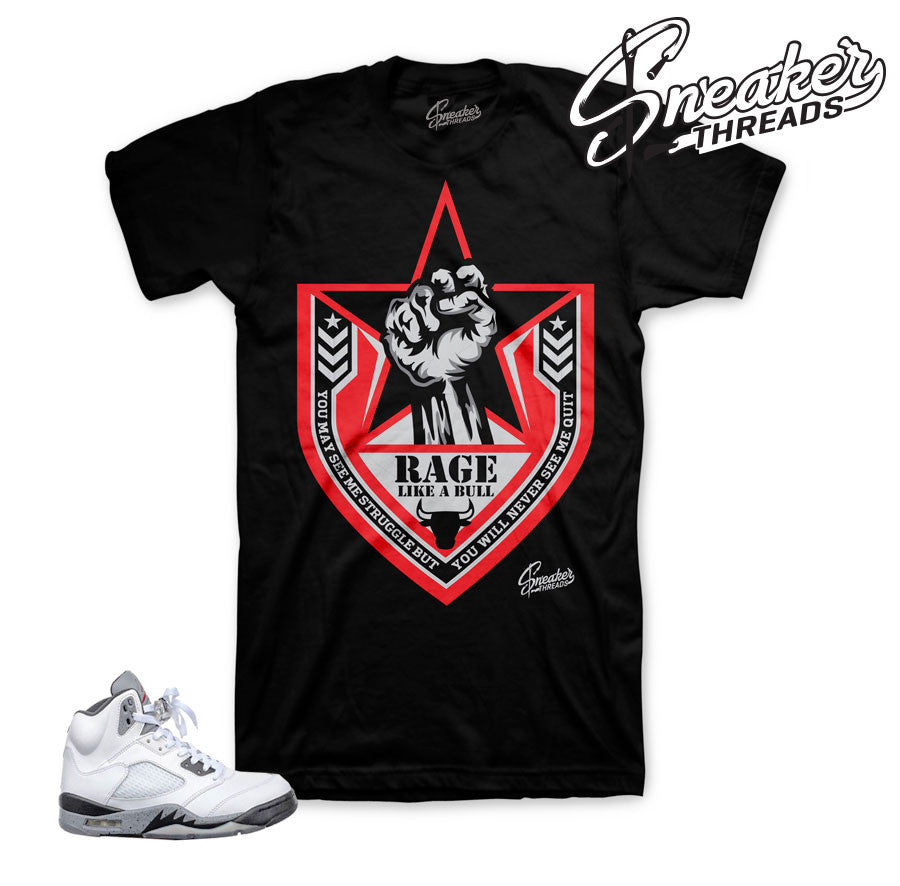 Retro 5 Cement Rage Shirt
