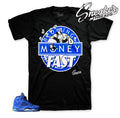 Retro 5 Blue Suede Blowing Money Fast Shirt