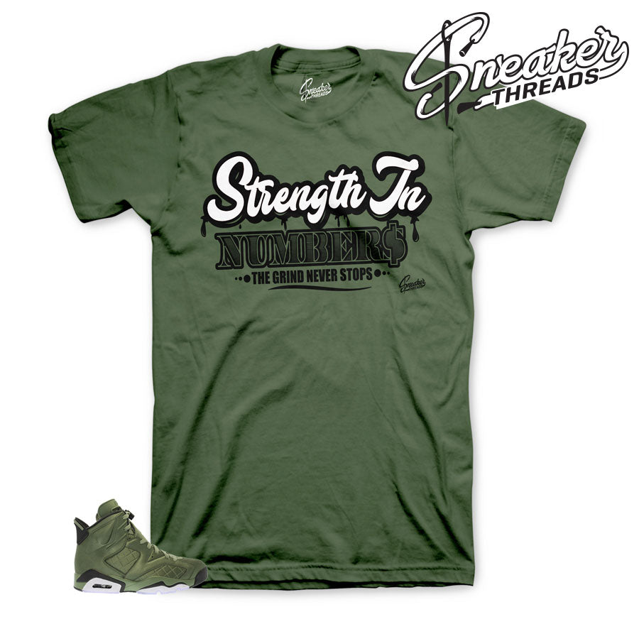 Retro 6 Flight Jacket Strength In Numbers Shirt